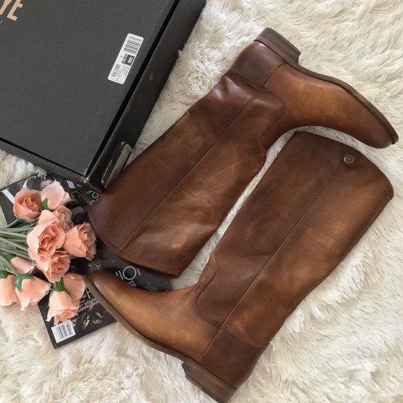 Frye Melissa Button 2 Riding Motorcycle Boots - Picture 6 of 8